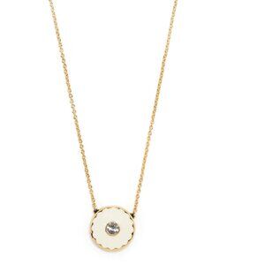 NWT Marc Jacobs Gold 'The Medallion' Mother of Pearl Necklace